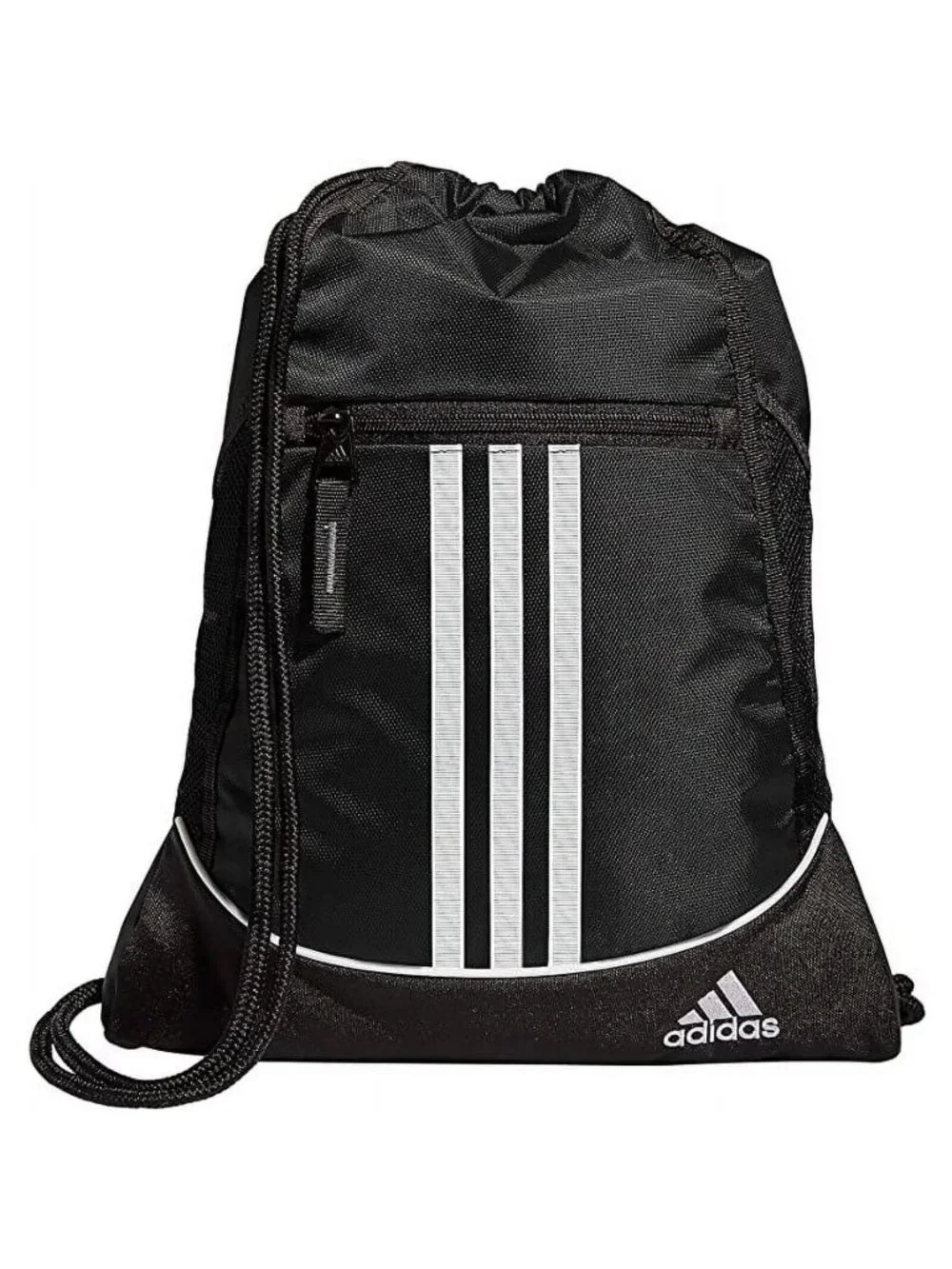 adidas Unisex Alliance Sackpack (12L) Lightweight Athletic Small Black White
